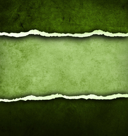 Gap in dark green concrete on lighter green concrete backgroundの写真素材