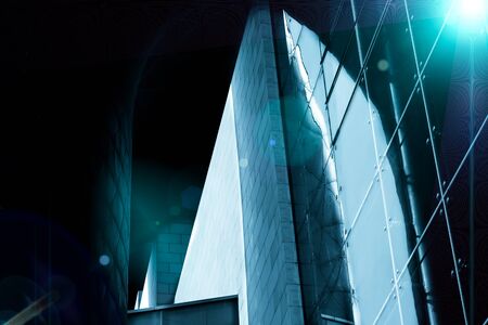 Metal details of an interior of modern office buildingのeditorial素材
