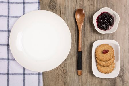 breakfast biscuitの写真素材