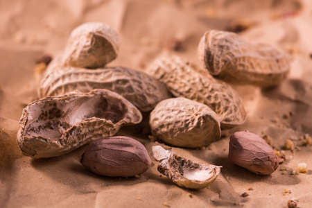 Close up of peanutsの写真素材