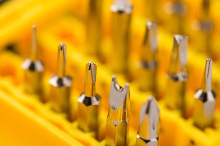 Black toolbox with different instrumentsの写真素材