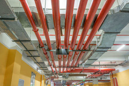 water sprinkler and fire alarm system,のeditorial素材