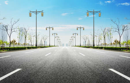 asphalt roadの写真素材