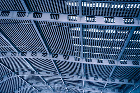 Ethmoid roof of glass, concrete and metal.の写真素材