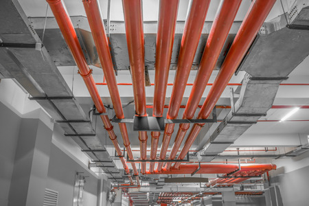Water sprinkler and fire fighting systemの写真素材