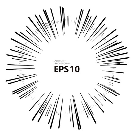 hipster style vintage monochrome star burst with rayのイラスト素材