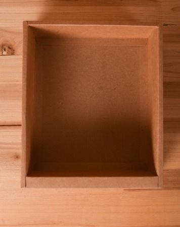 empty open paper boxの写真素材