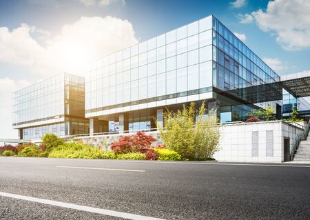 Large modern office buildingのeditorial素材