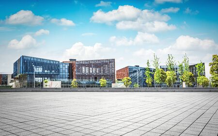 Large modern office buildingのeditorial素材