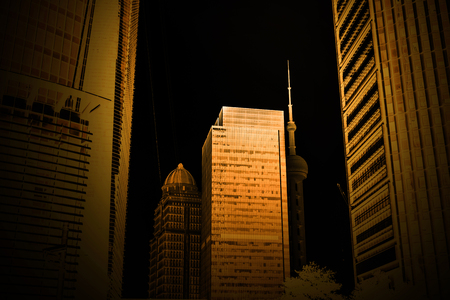 Office building close upのeditorial素材