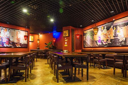 Restaurant interiorのeditorial素材