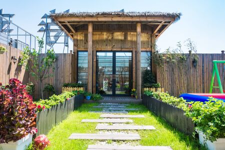 wood houseのeditorial素材