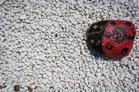 White stone background (texture)の写真素材