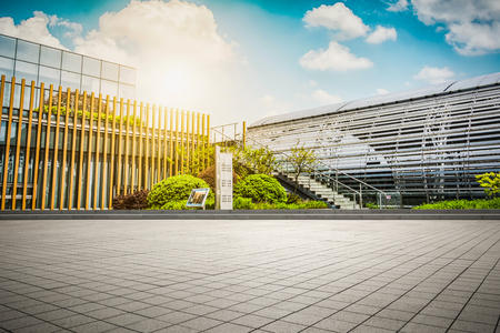 Large modern office buildingの写真素材