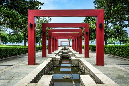 Park in chinaの写真素材