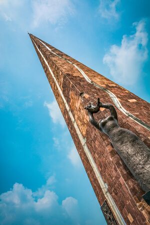 Chinese Buddhist Pagoda: Ruiguang Pagoda in Suzhou, China.の写真素材