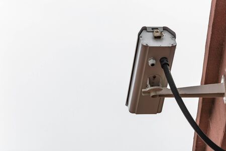 Cctv   on a white backgroundの写真素材