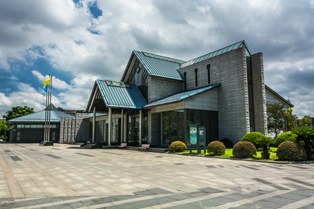 Stylized altered generic corporate modern office buildingのeditorial素材