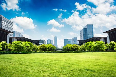 high rise buildings in the cityの写真素材