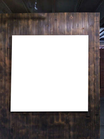 empty modern style frame on composition wall as concept