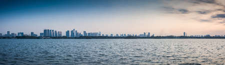 The beautiful city sunriseの写真素材