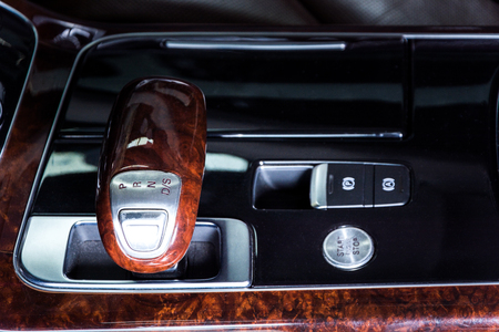 Car automatic transmission gear stick.の写真素材