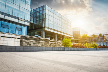Large modern office buildingのeditorial素材