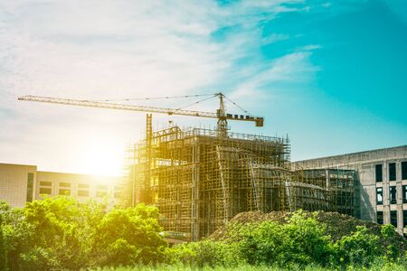 construction silhouetteのeditorial素材