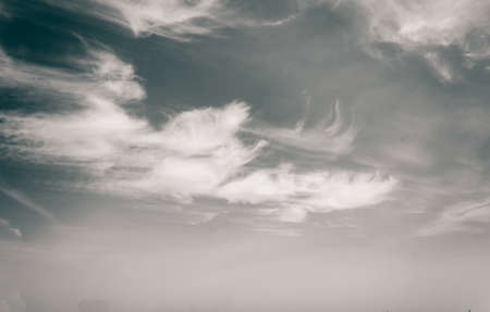 clouds in the blue sky