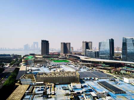 Aerial big cityのeditorial素材