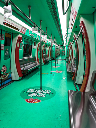 empty subway carのeditorial素材