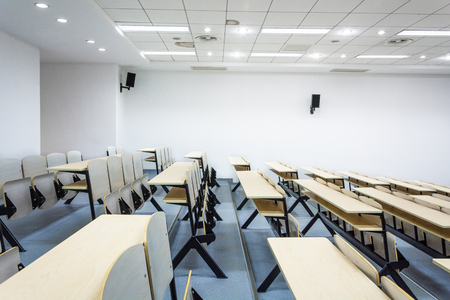 Unattended classroom interiorのeditorial素材
