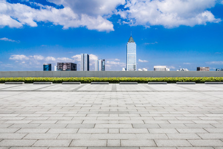 photography of the city and the buildingsの写真素材