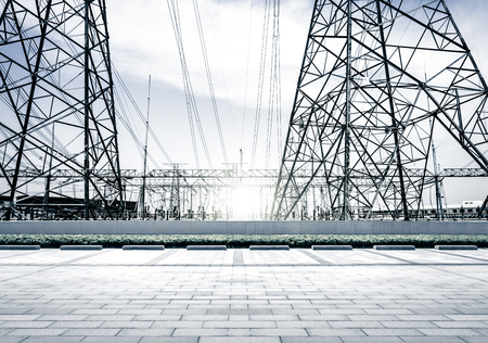 transmission towerの写真素材