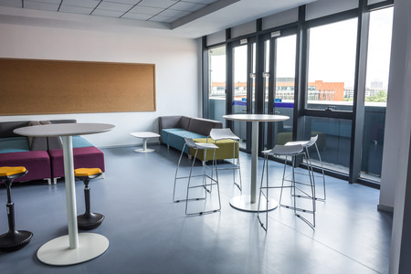 Empty break room at a modern business premisesのeditorial素材