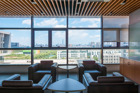 Office Corridor and sofa Loungeのeditorial素材