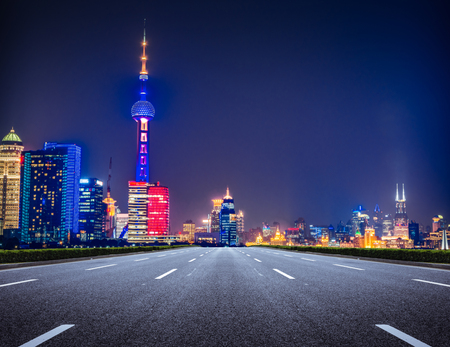 Shanghai at night, China