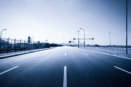 Road and Meadow.のeditorial素材