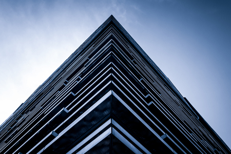 Modern architecture, glass and steel.のeditorial素材