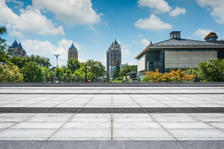 space in front of the pavilionの写真素材