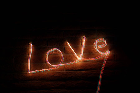Light Painting with LOVE pt2の写真素材