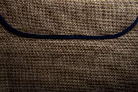 jute hessian sackcloth canvas cloth with woven texturesの写真素材