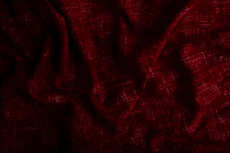 Red cloth background and texture, Grooved of red fabric abstractの写真素材