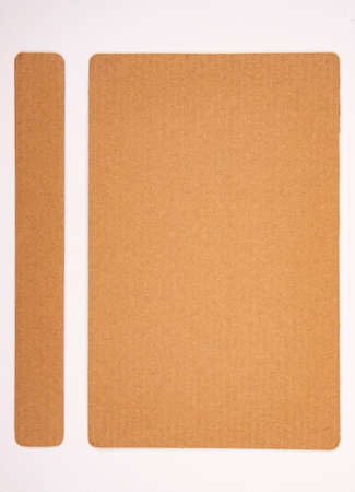 Closed up of corrugated cardboard used as design element backgroundの写真素材