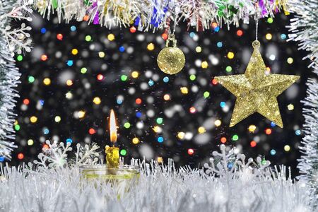 new year and Christmas decoration.の写真素材