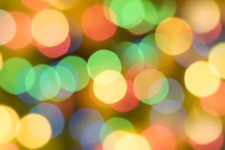 Multi-colored circles and a blurred background.の写真素材
