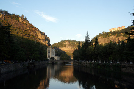 Old soviet mining town Chiatura in Georgiaの写真素材