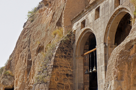 Bells of monastery in Vardzia, Georgiaの写真素材
