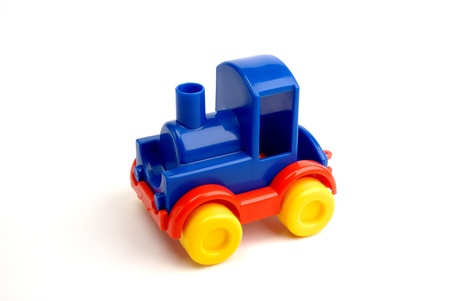 A children's small toy on white backgroundの写真素材
