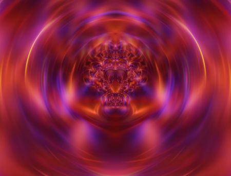 Abstract in a dream state, colorful rich hues spin around a centerpoint of beautifully merged color, creating a dream like, blurred effect.の写真素材